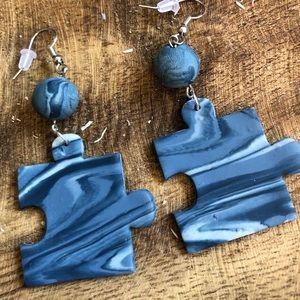 Handmade polymer clay earrings in the style Lola